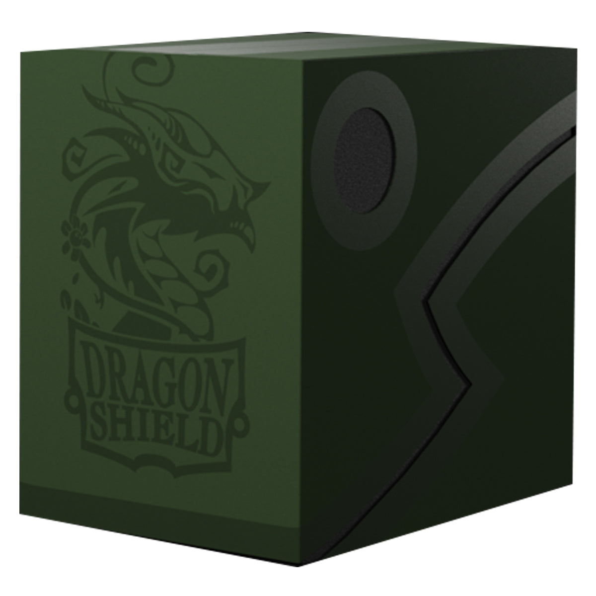 Dragon Shield Revised Double Shell - Forest Green/Black Deck Box ...