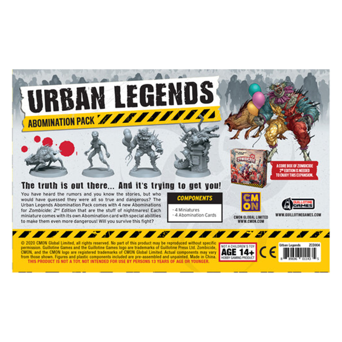 Zombicide 2nd Edition Urban Legends Abominations Pack