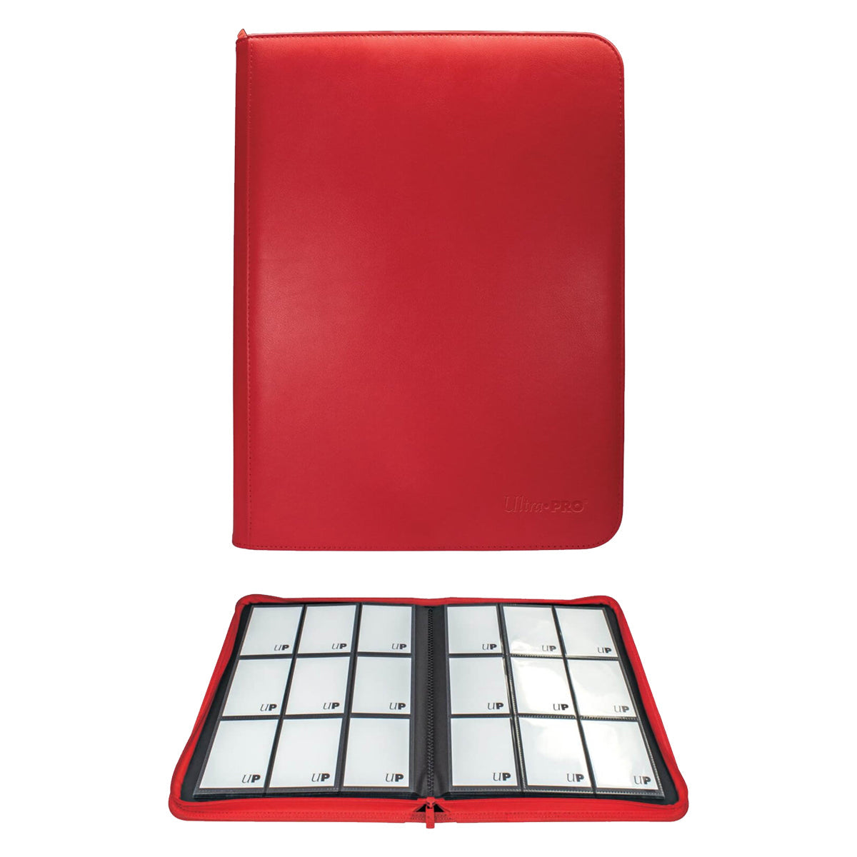 ULTRA PRO Binder - Vivid 9-Pocket Zippered Pro-Binder: Red