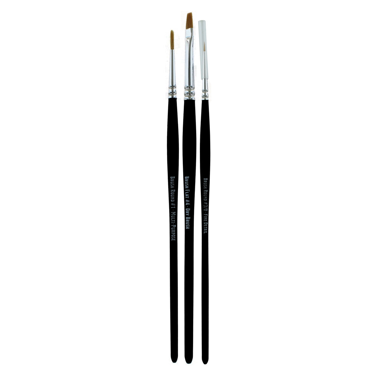 D&D Prismatic Paint Paint Brushes 3 Brush Set