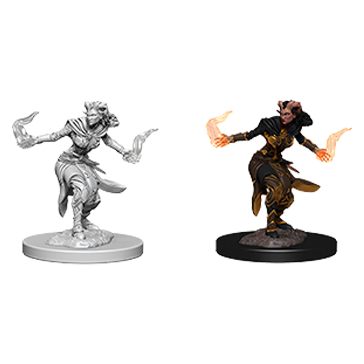 D&D Nolzurs Marvelous Unpainted Miniatures Female Tiefling Warlock