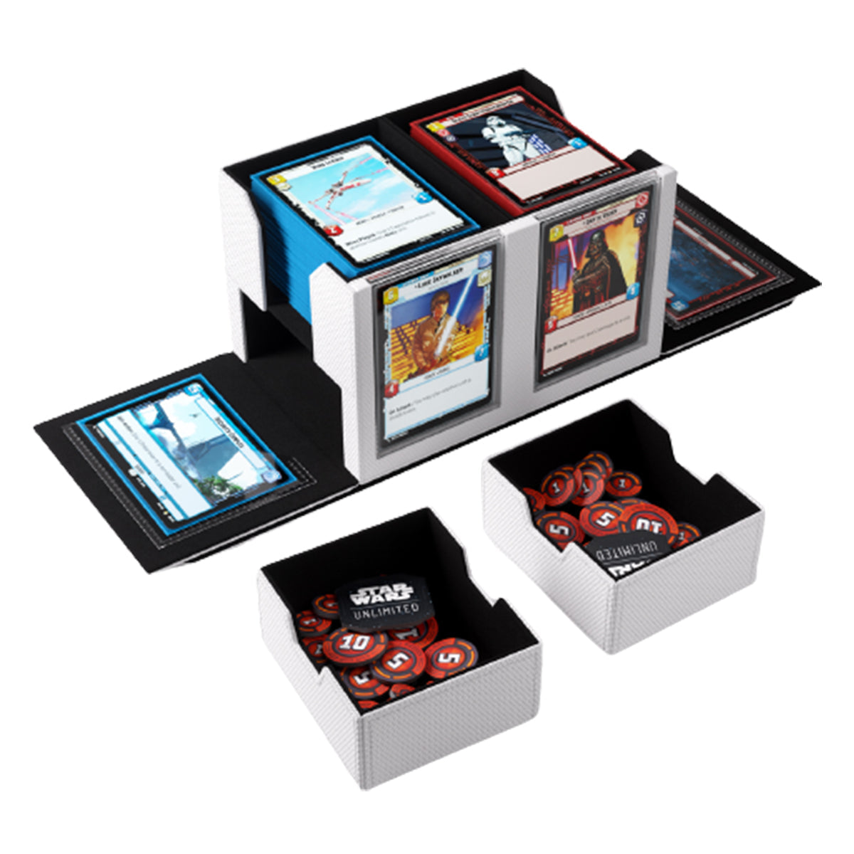 Gamegenic Star Wars Unlimited Double Deck Pod - White/Black