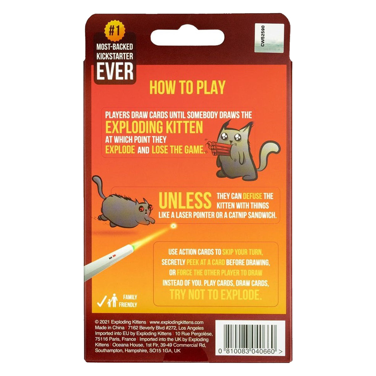 Exploding Kittens 2 Player Edition