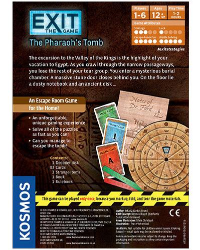 Exit the Game the Pharaoh's Tomb