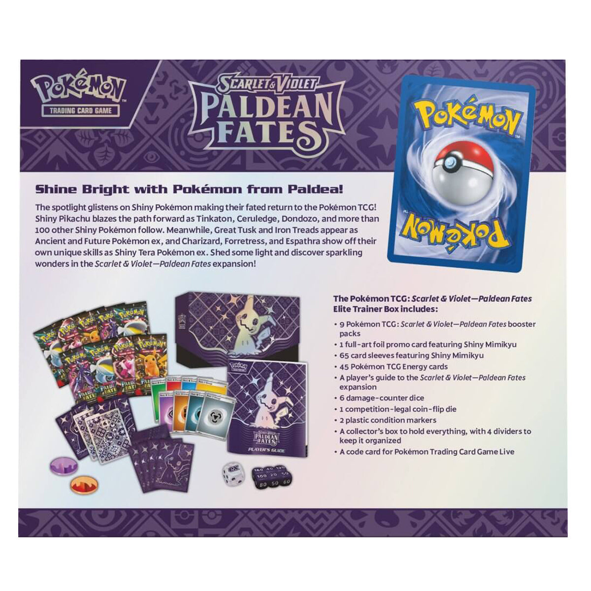 Scarlet & Violet Paldean Fates Elite Trainer Box POKEMON TCG