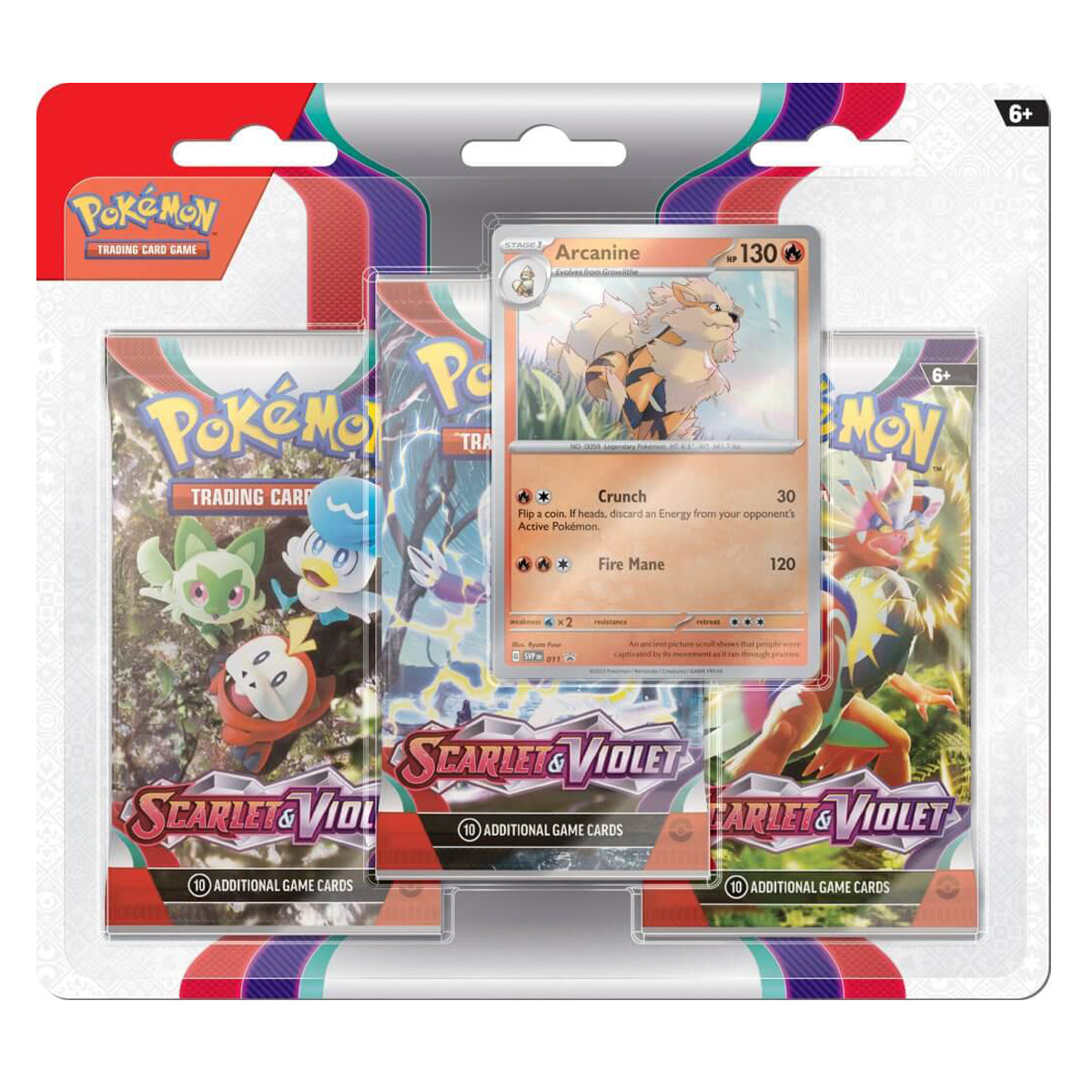 Scarlet & Violet 1 Three-Booster Blisters (Pair) POKEMON TCG