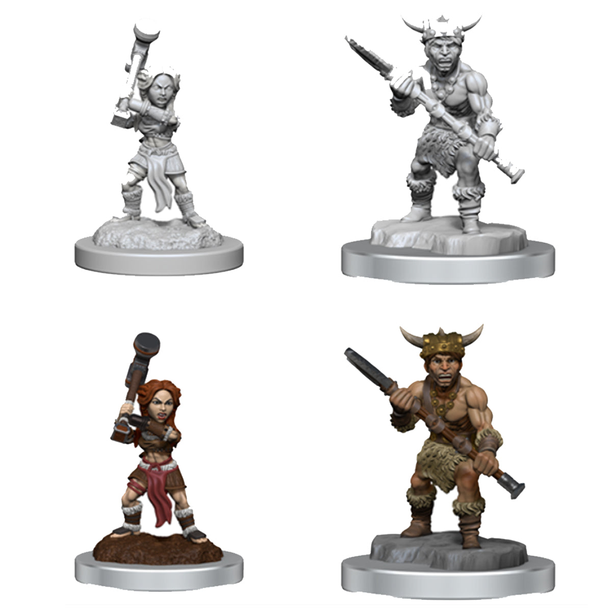 D&D Nolzurs Marvelous Miniatures Halfling Barbarians
