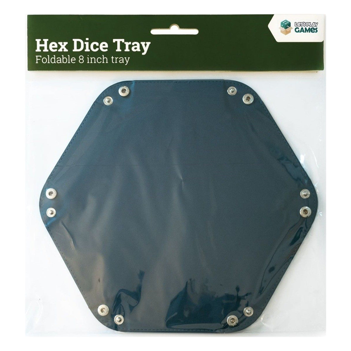 Hex Dice Tray 8" Blue