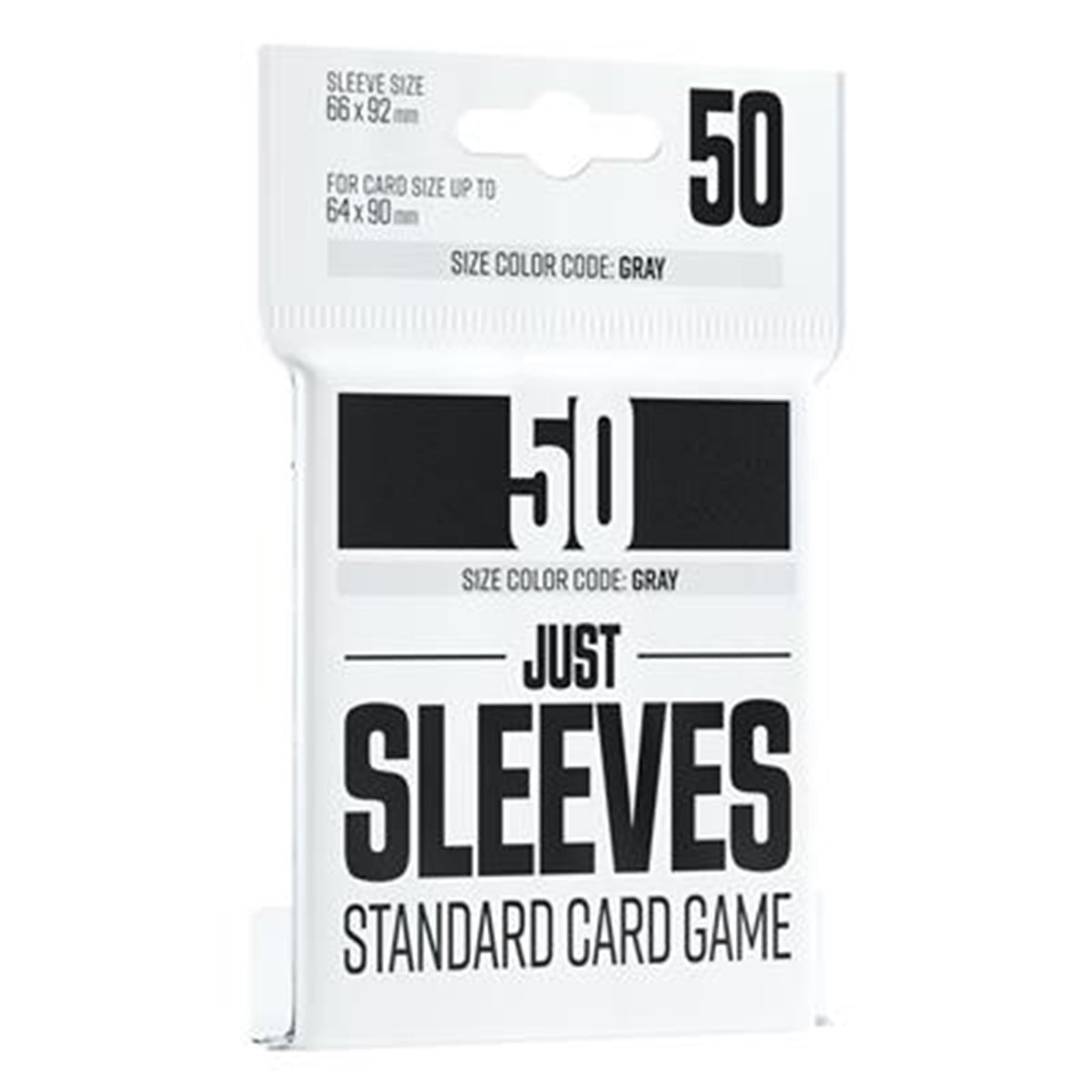 Gamegenic Just Sleeves Standard Card Game Black 50ct