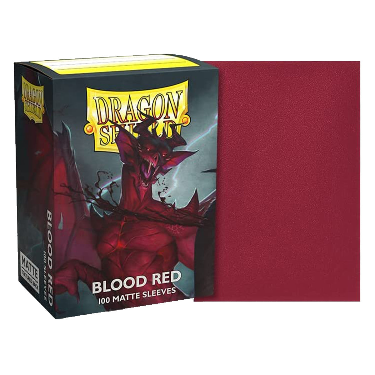 Dragon Shield Standard 100ct Matte Blood Red Sleeves 63x88mm