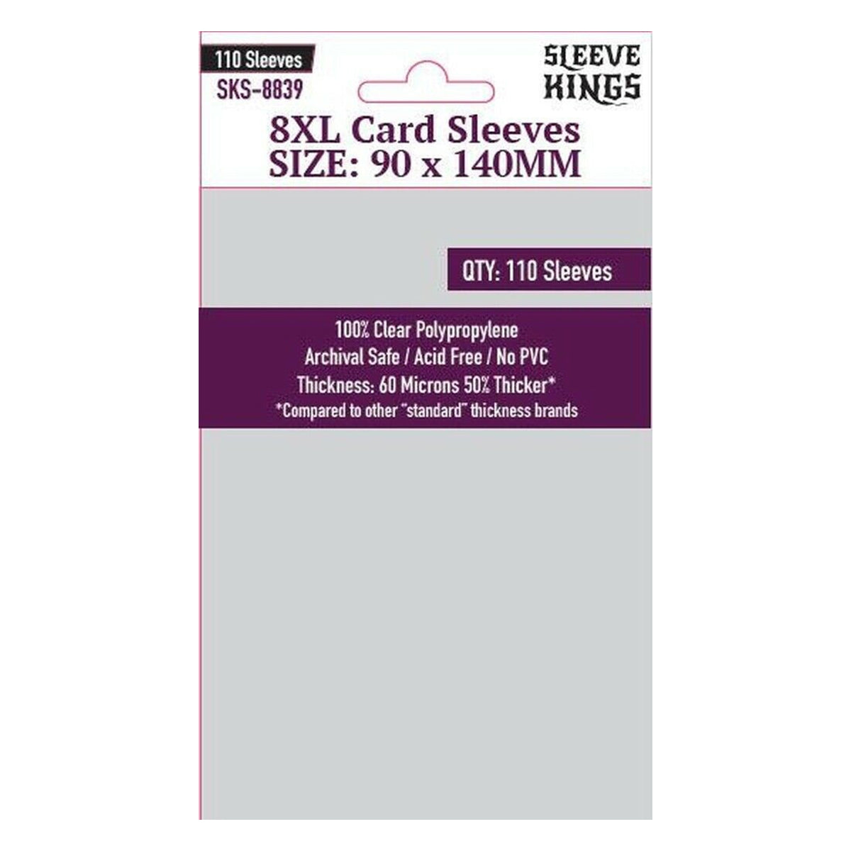 Sleeve Kings Board Game Sleeves 8XL 90x140mm 110ct