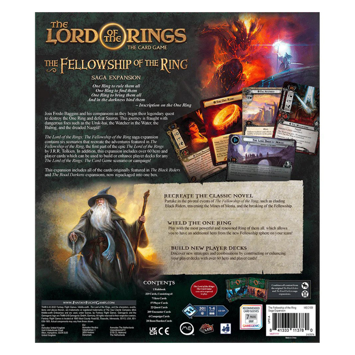 The Lord of the Rings LCG The Fellowship of the Ring Saga Expansion
