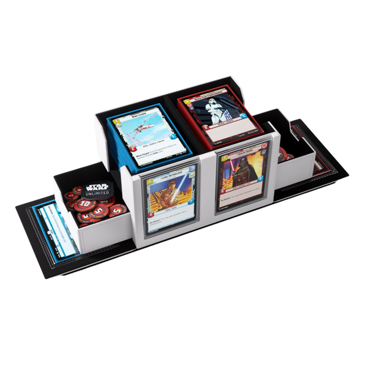 Gamegenic Star Wars Unlimited Double Deck Pod - White/Black