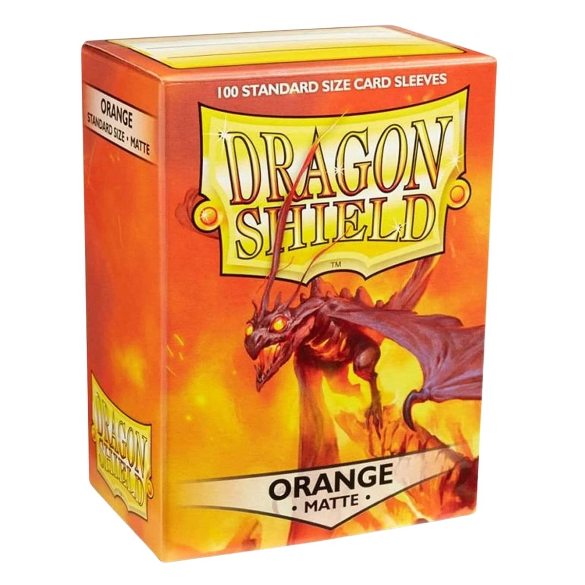 Dragon Shield Standard 100ct Matte Orange Sleeves 63x88mm