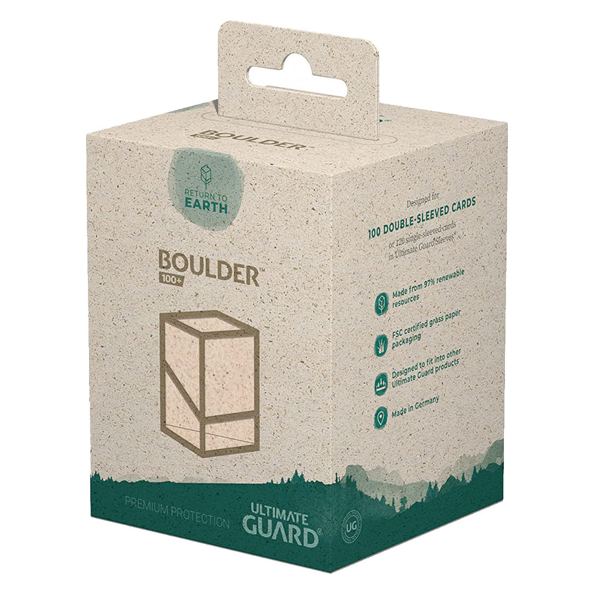Ultimate Guard Return to Earth Boulder 100+ Deck Box Natural