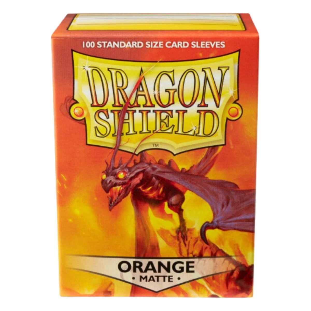 Dragon Shield Standard 100ct Matte Orange Sleeves 63x88mm