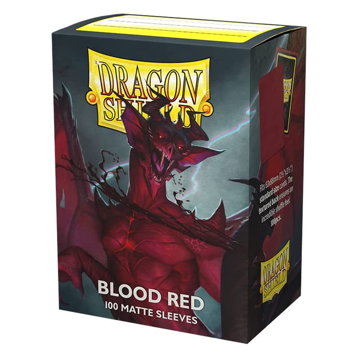 Dragon Shield Standard 100ct Matte Blood Red Sleeves 63x88mm