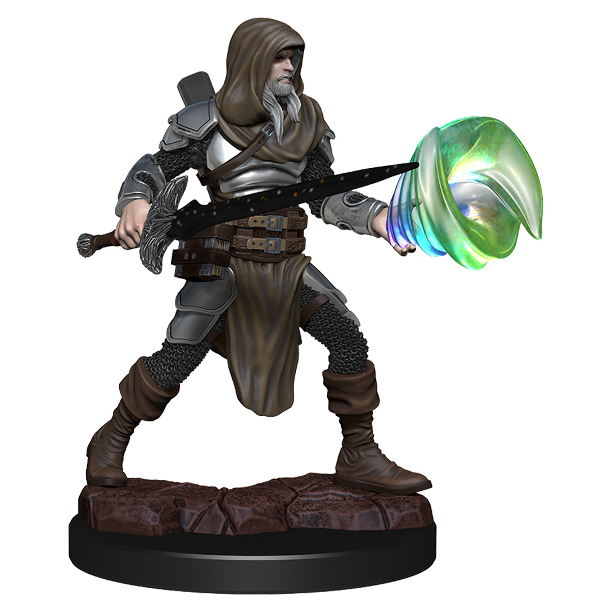 D&D Nolzurs Marvelous Unpainted Miniatures Male Multiclass Fighter + Wizard