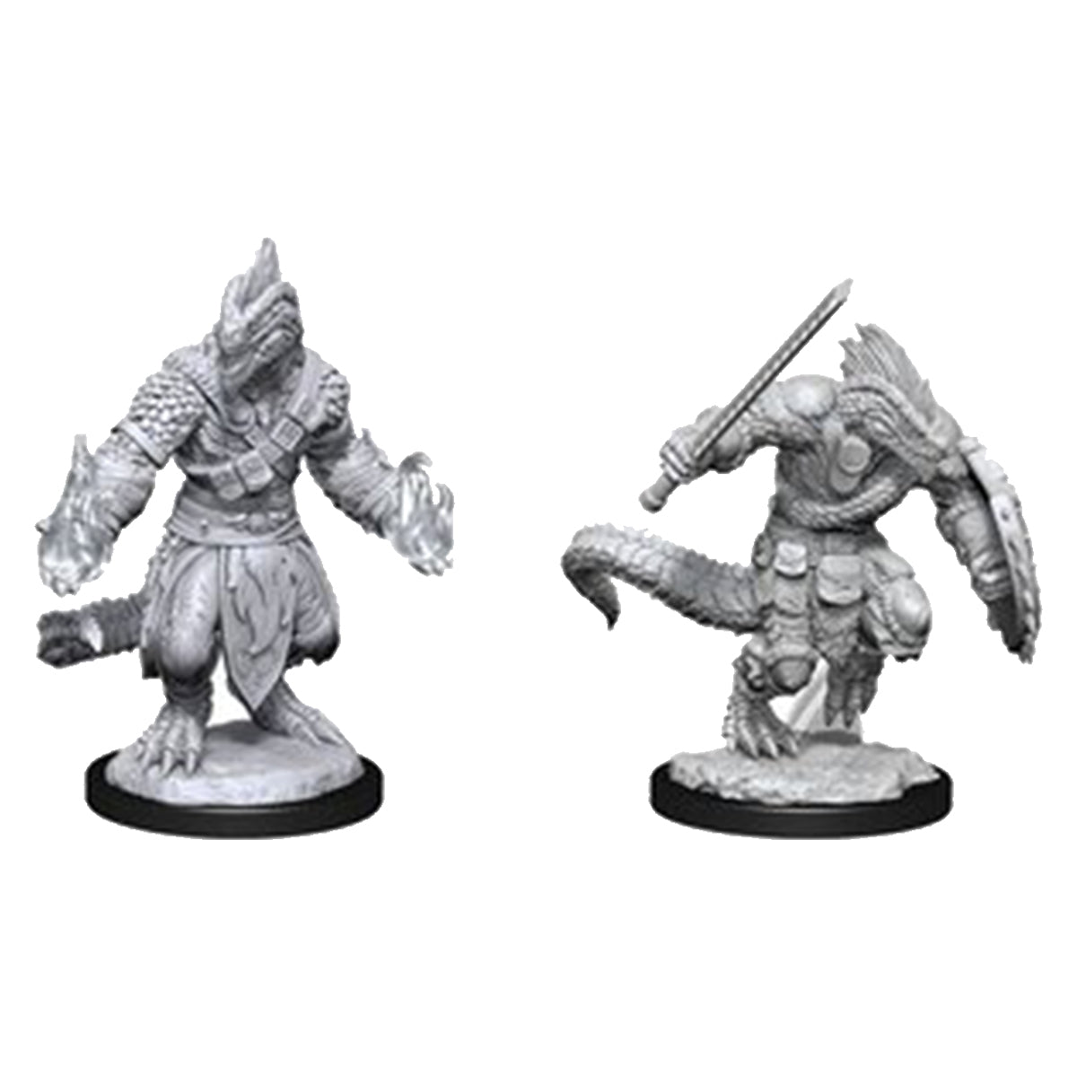 D&D Nolzurs Marvelous Unpainted Miniatures Lizardfolk Barbarian & Lizardfolk Cleric