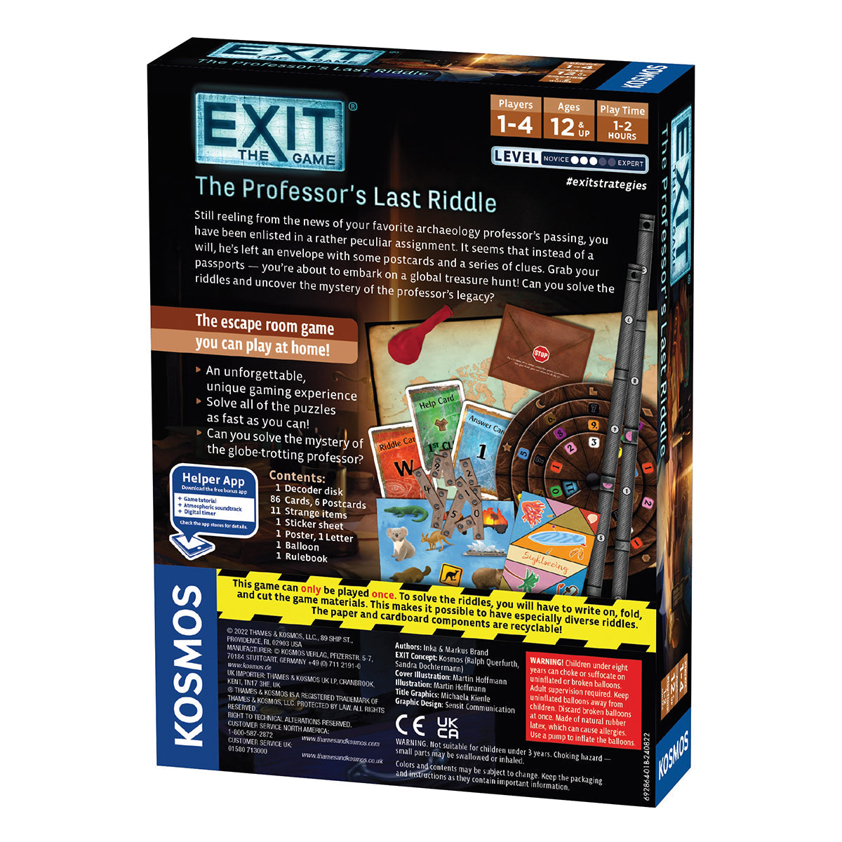 Exit The Professors Last Riddle