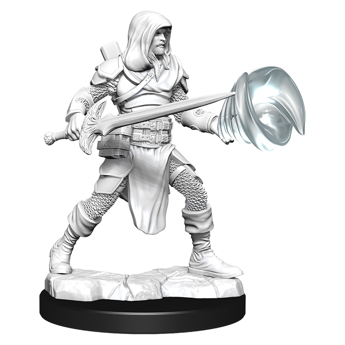 D&D Nolzurs Marvelous Unpainted Miniatures Male Multiclass Fighter + Wizard