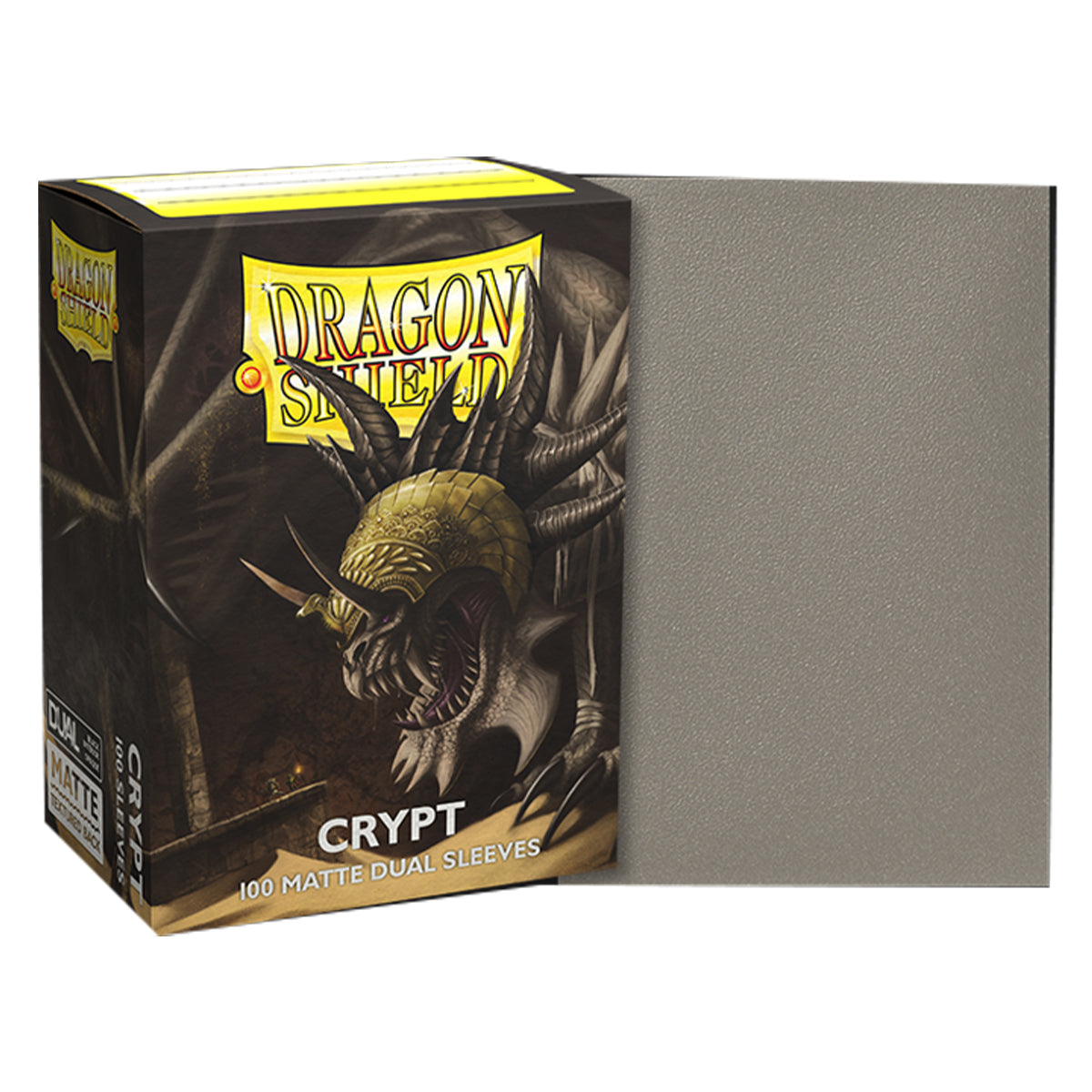 Dragon Shield Standard 100ct Dual Matte Crypt Grey Sleeves 63x88mm
