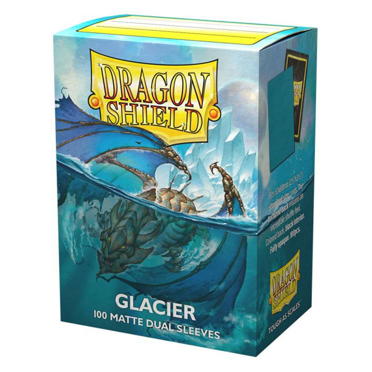 Dragon Shield Standard 100ct Dual Matte Glacier Blue Sleeves 63x88mm