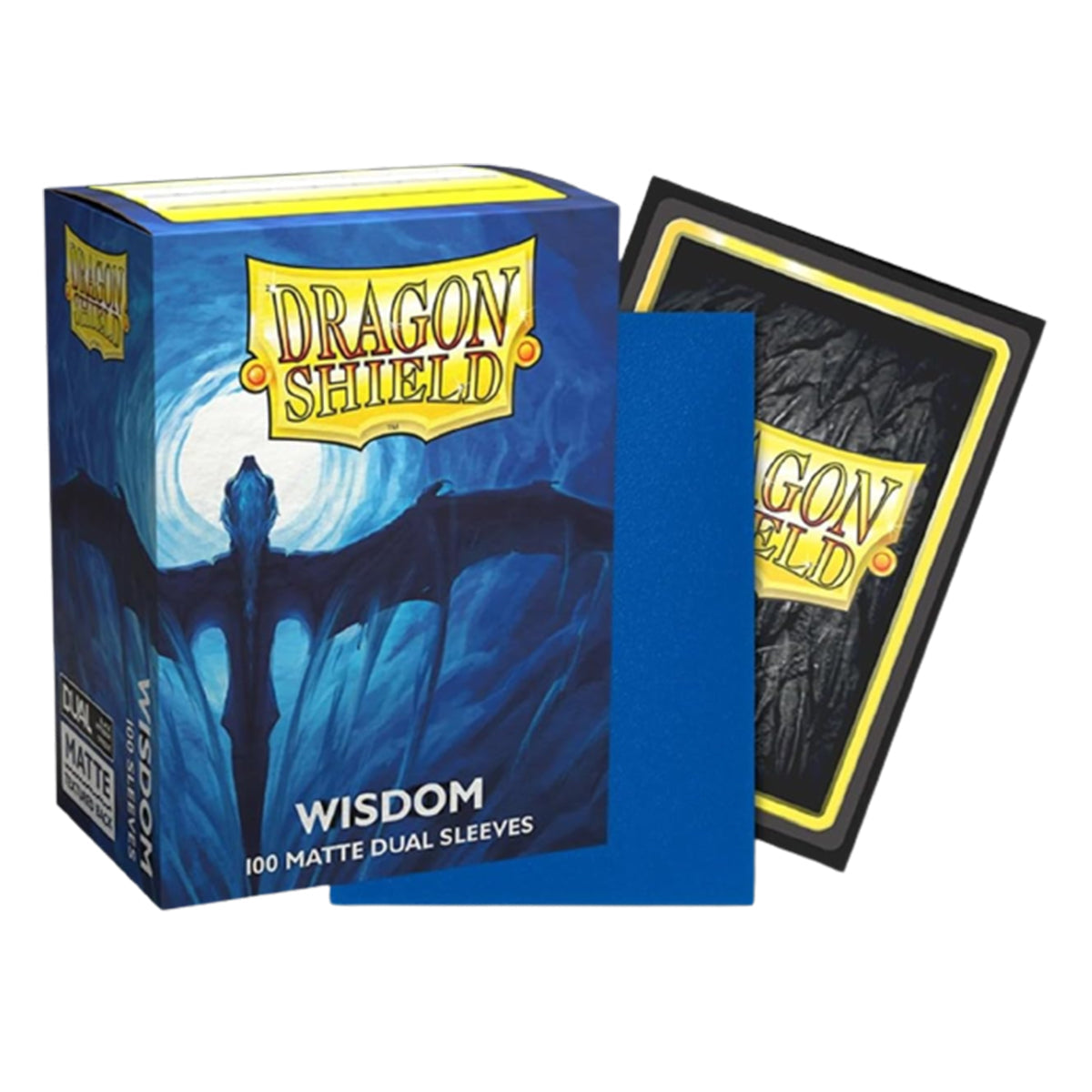 Dragon Shield Standard 100ct Dual Matte Wisdom Blue Sleeves 63x88mm