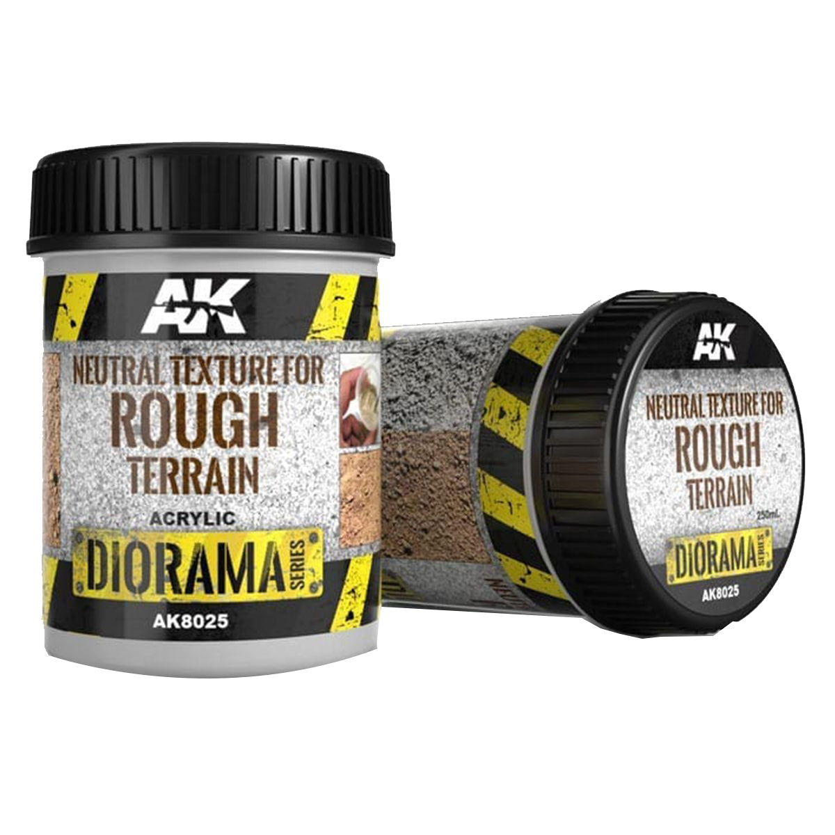 AK Interactive Dioramas - Terrains Neutral Texture for Rough Terrains 250ml