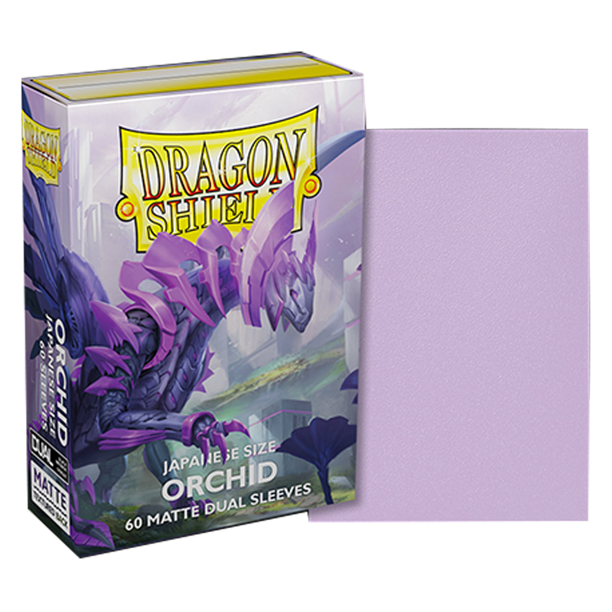 Dragon Shield Japanese 60ct Dual Matte Orchid Pink Sleeves 59x86mm