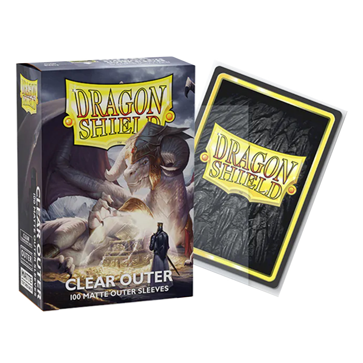 Dragon Shield Standard 100ct Matte Clear Outer Sleeves