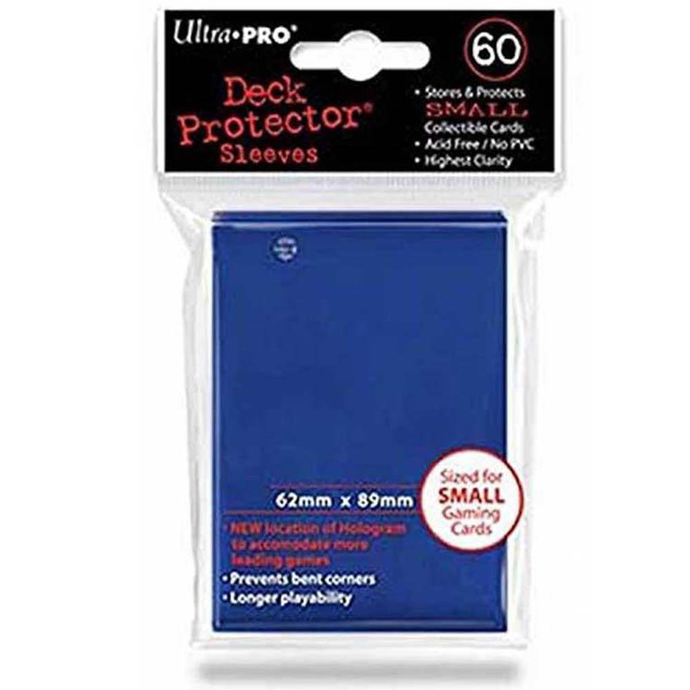 ULTRA PRO Deck Protector Sleeves Small 60ct 62 x 89 Blue Yugioh