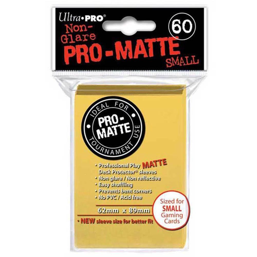 ULTRA PRO Deck Protector Sleeves Pro Matte Yellow Small 60ct 62 x 89 mm