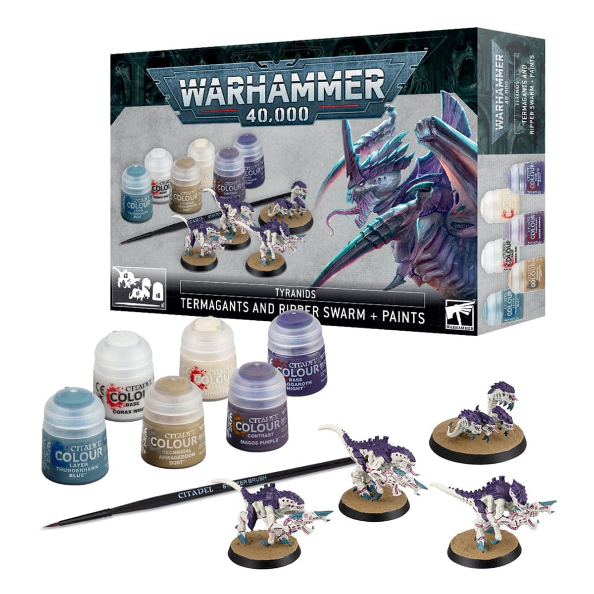 Warhammer 40K Termagants and Ripper Swarm + Paints