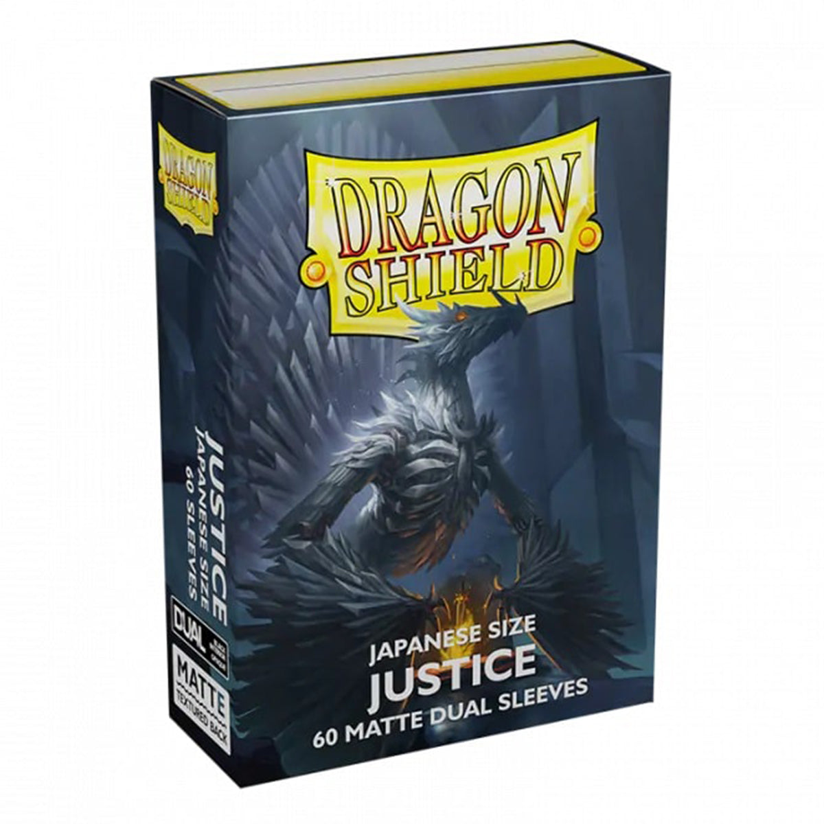 Dragon Shield Japanese 60ct Dual Matte Justice Silver Sleeves 59x86mm