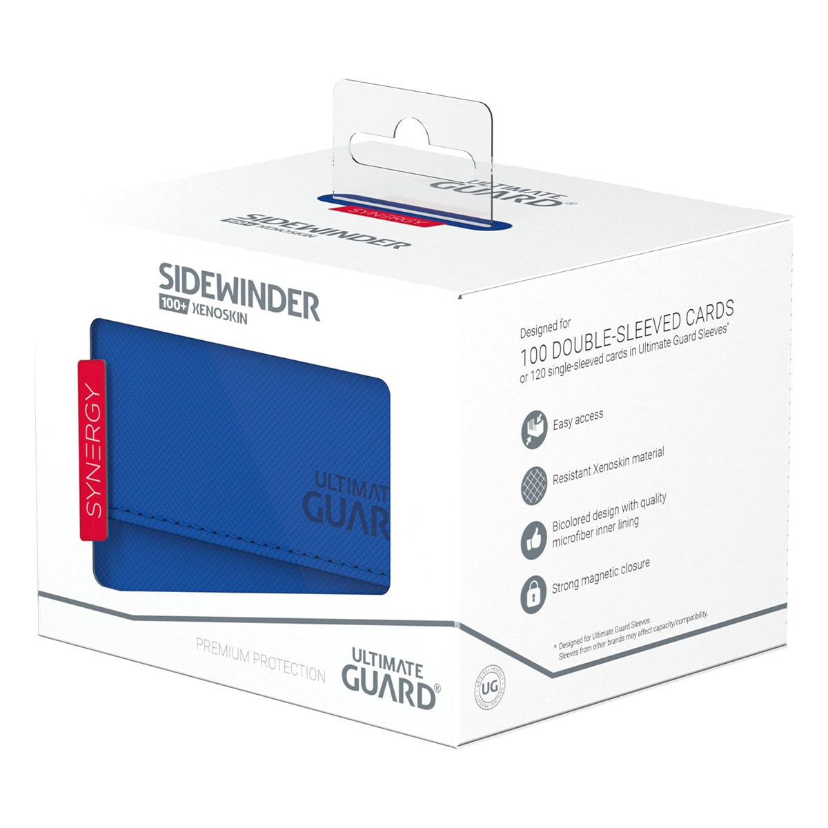 Ultimate Guard Synergy Sidewinder 100+ Blue/Red Deck Box