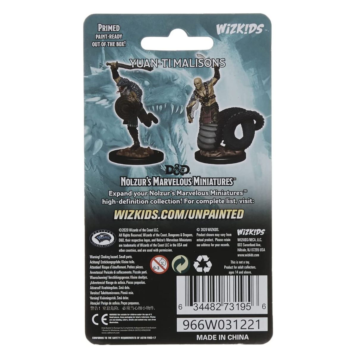 D&D Nolzurs Marvelous Unpainted Miniatures Yuan-Ti Malisons
