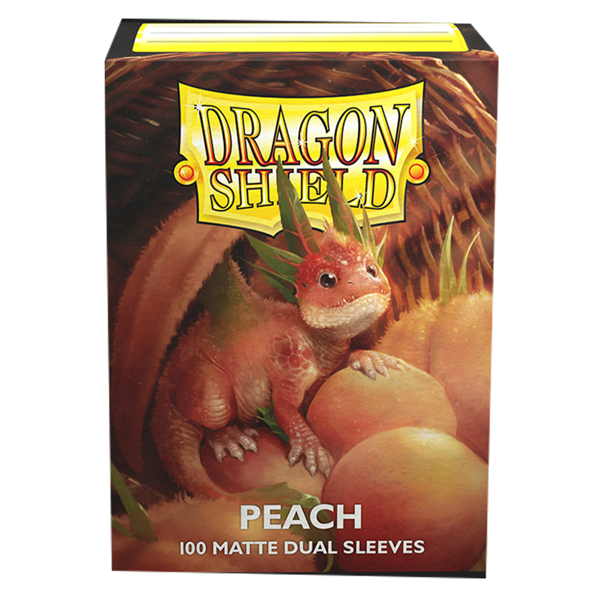 Dragon Shield Standard 100ct Dual Matte Peach Sleeves 63x88mm