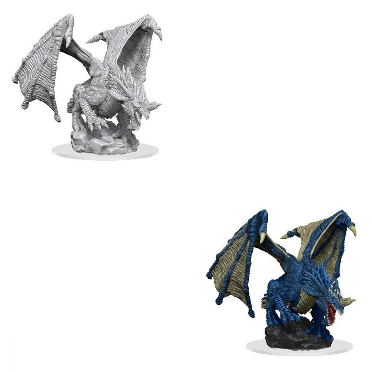 D&D Nolzurs Marvelous Unpainted Miniatures Young Blue Dragon