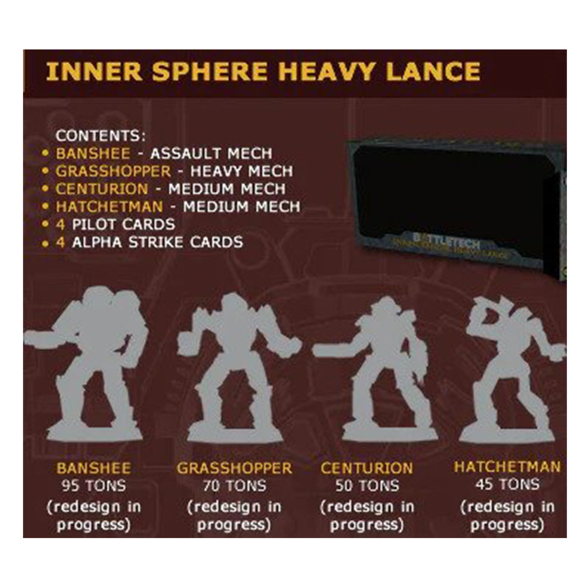 Battletech Inner Sphere Heavy Lance