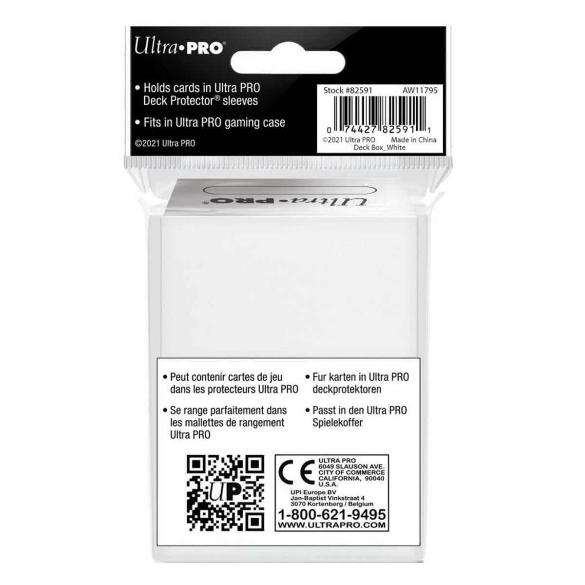 ULTRA PRO Deck Box - Solid White