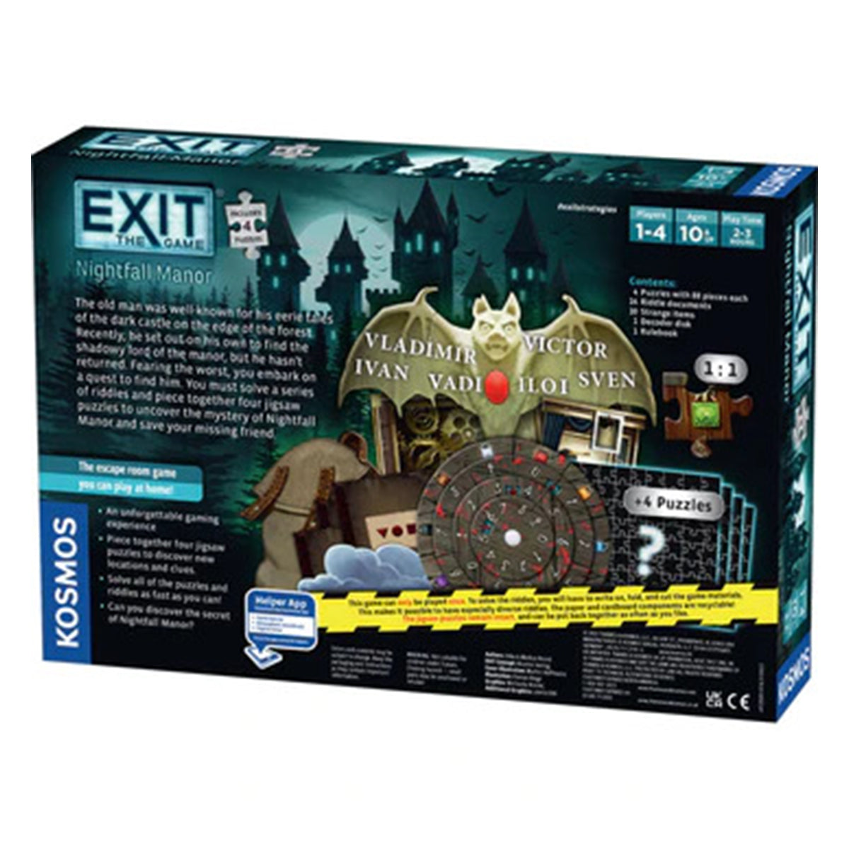 Exit the Game Nightfall Manor PUZZLE (Jigsaw Puzzle and Game)