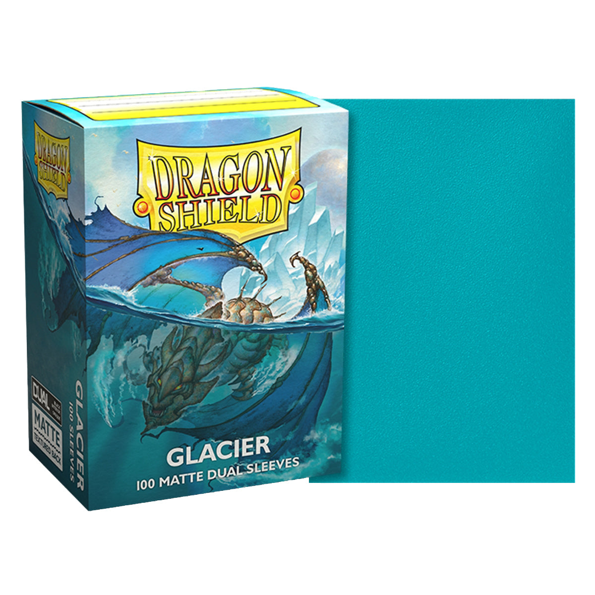 Dragon Shield Standard 100ct Dual Matte Glacier Blue Sleeves 63x88mm