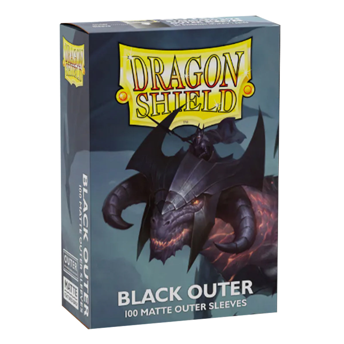 Dragon Shield Matte Black Standard Size Outer Sleeves