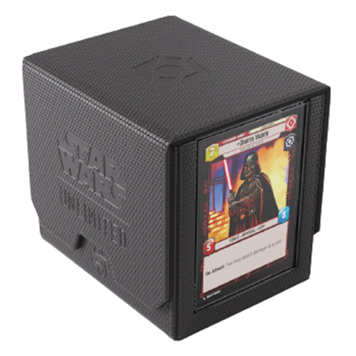 Boîte De Rangement Gamegenic Game Castle - Noir/Blanc/Transparent - Pour Cartes (600), Jetons, Dés - Double Face, Poignée Et Bandeoulière