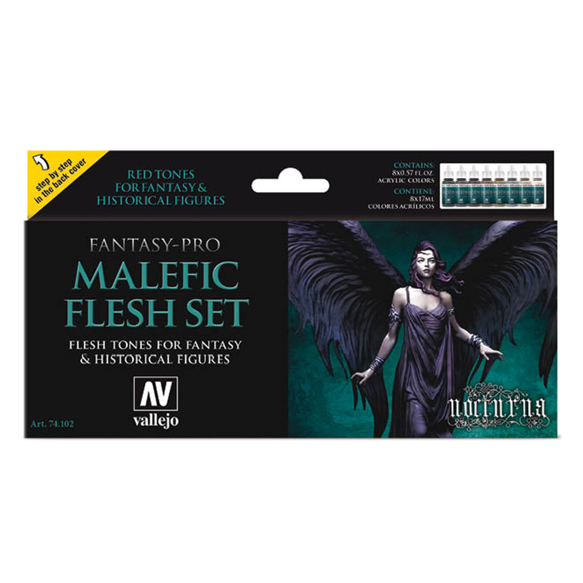 Vallejo Game Colour - Malefic Flesh 8 Colour Set