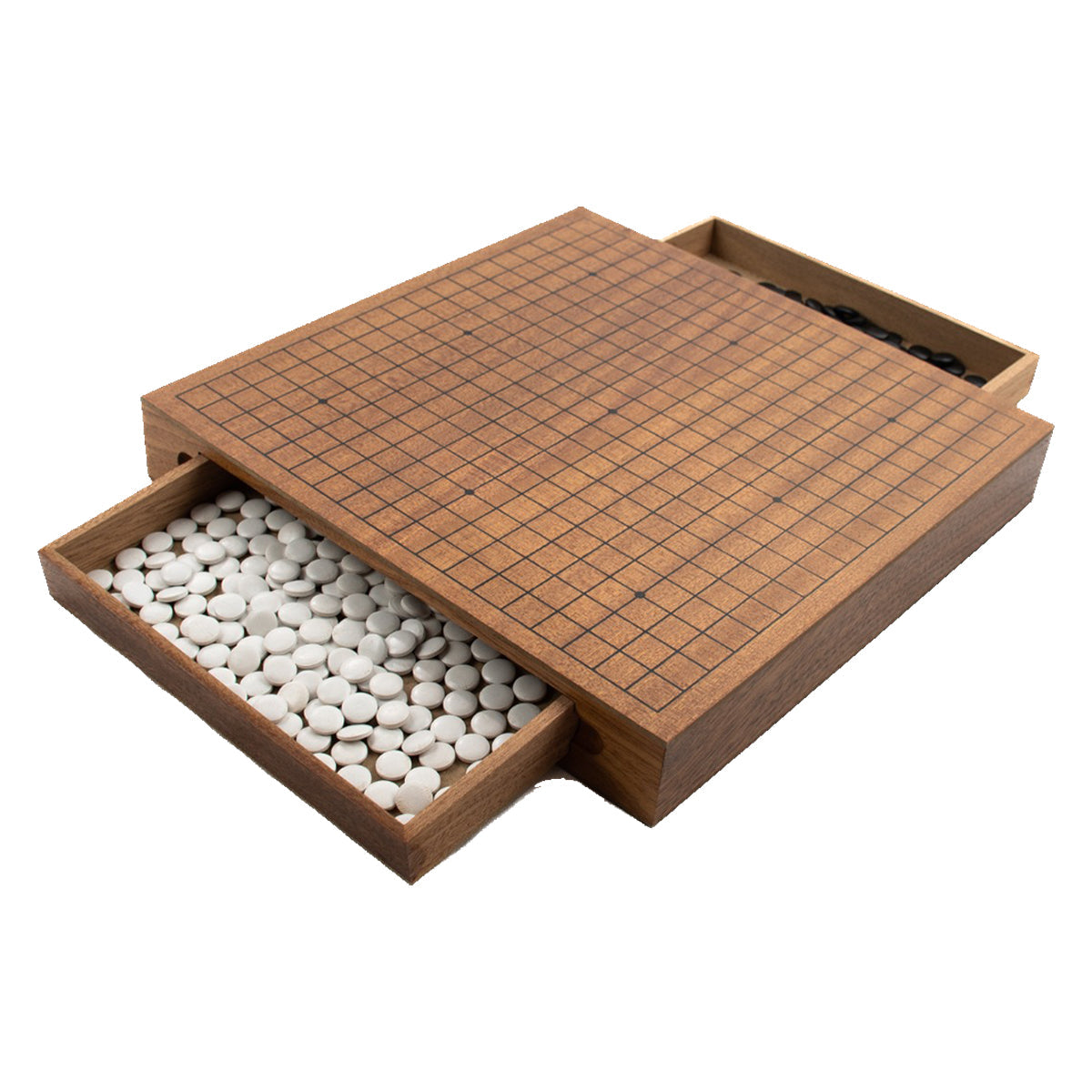 LPG Wooden Weiqi / Go Set - 30 cm Board with Drawers