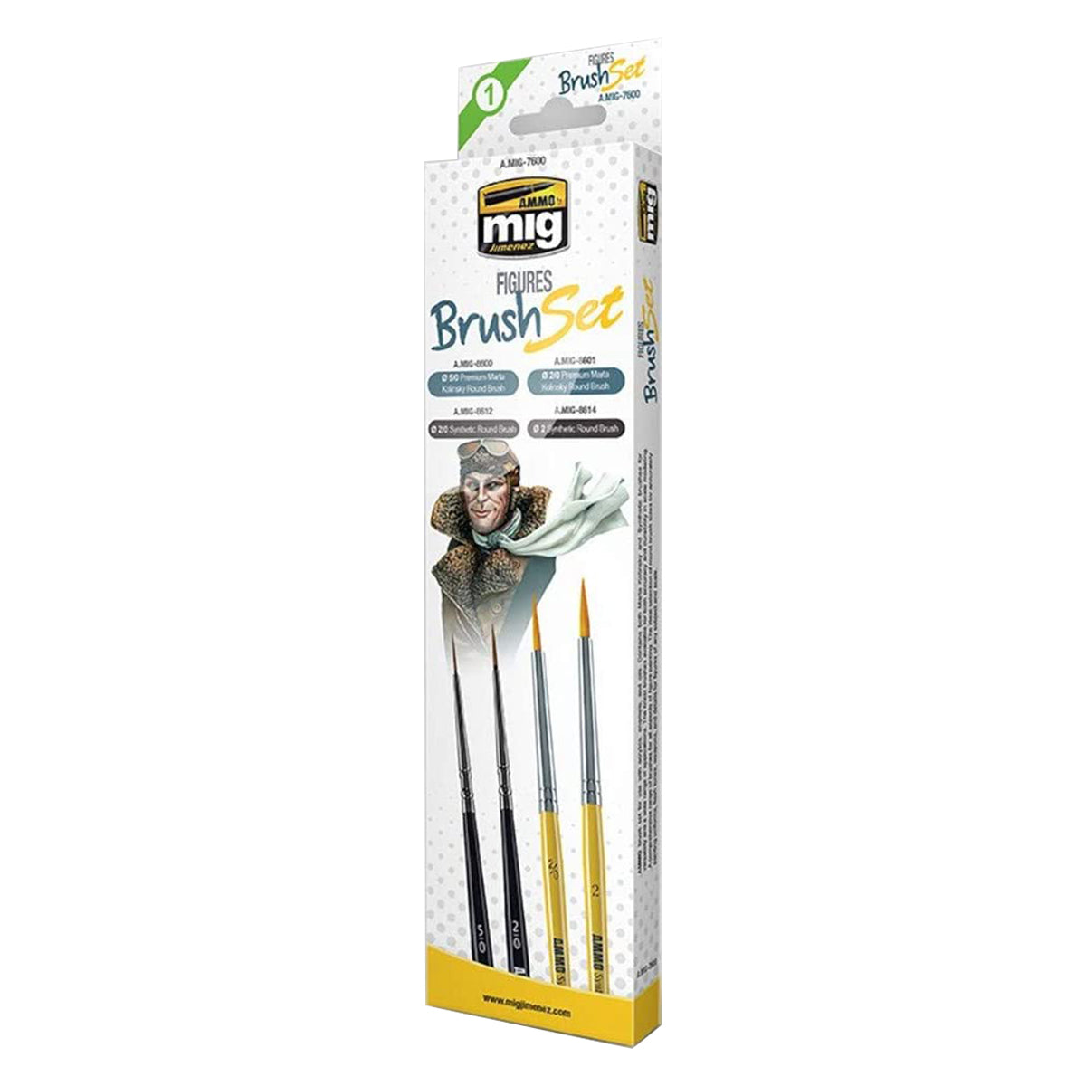 Ammo by MIG Brushes Figures Brush Set
