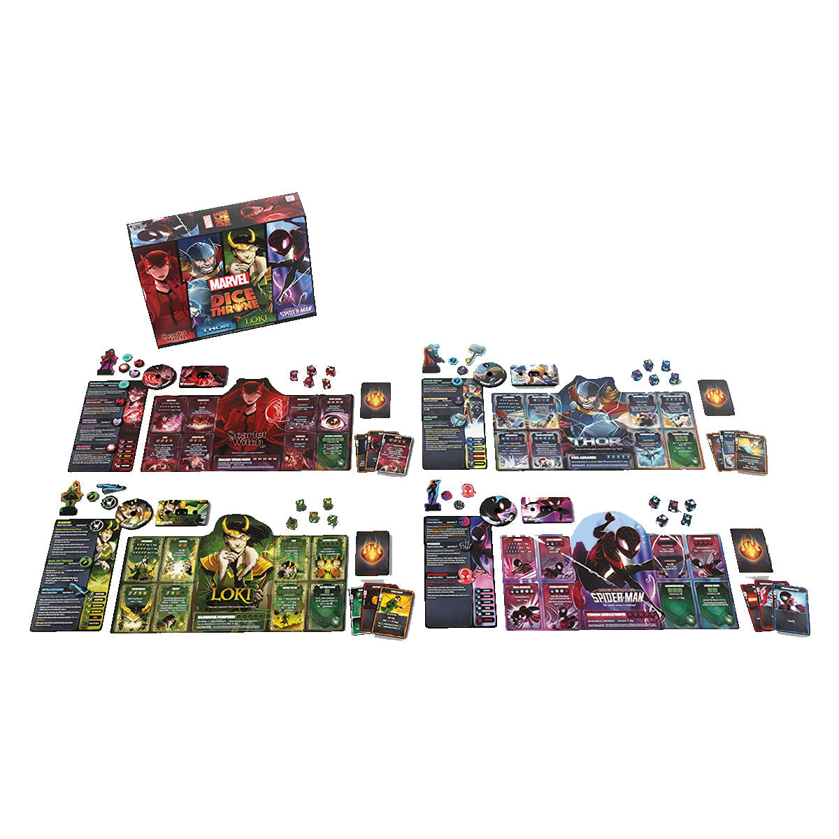 Dice Throne Marvel 4 Hero Box