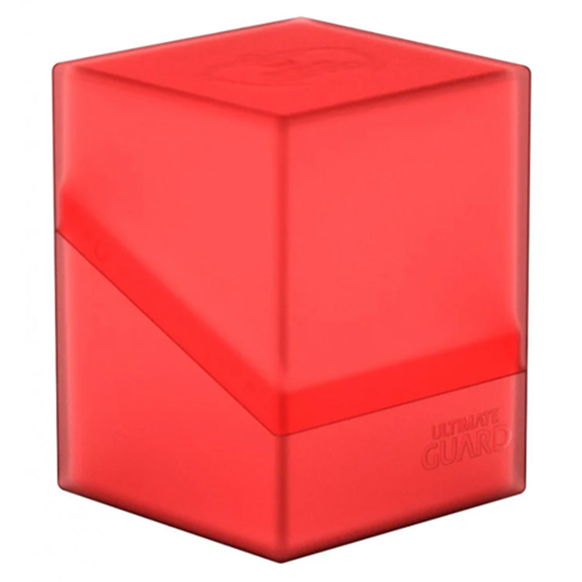 Ultimate Guard Boulder Deck Case 100+ Standard Size Ruby Deck Box